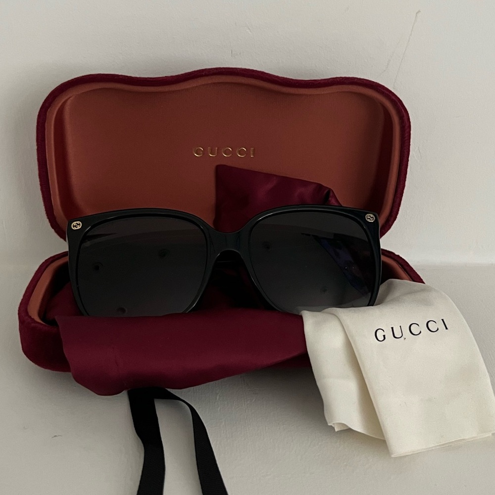 Gucci 57mm Gradient Square Sunglasses